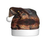 HVMUNG Unisex Classic Bear Print Christmas Hats for Christmas, New Year, Holiday Party Supplies
