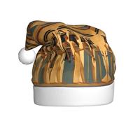HVMUNG Women In Ancient Egypt Print Unisex Classic Christmas Hats For Christmas,New Year Festive, Holiday Party Supplies