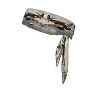 HVMUNG World War 2 Aircraft Airplane 2-Standard-Scale-2_00x Print Sport Head Ties Back Bandanas Workout Hair Band Athletic Sweatbands Tennis Running, MC700