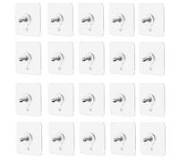 HVRFJXI 10pcs Heavy Duty Wall Hook with Not Traces Designs Acrylic Strong Adhesive for Dorm Room & Rental Space