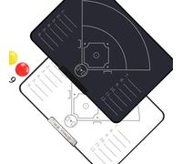 HVRFJXI 16inch Shock Resistant Coaching Board for Basketball Strategies Including Standard Courts Layout for Outdoor Indoor Use Training Board
