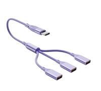 HVRFJXI 3 Port USB2.0 Splitter Type C Charging Station for Laptop Desktop Mobile Devices Data Transfer Pocket Sized Design Type C Adapter for PC