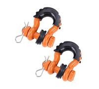 HVRFJXI 5/8" D-ring Shackle for Off-road Vehicle Recovery Towing Gear Anti-rust Bow 28660lbs Break Strength