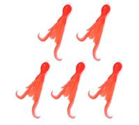 HVRFJXI 5pc Silicone Squid Jigs Soft Baits Floating Fishing Lures 10cm Artificial Swimbaits Tackle Realistic Squid Lure For Saltwater