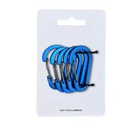 HVRFJXI 5pcs Practical Spring Gate Carabiner Clip with Flat Design Aluminum Keychain for Backpacks and Equipment