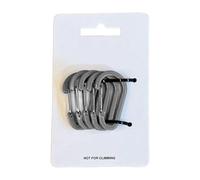 HVRFJXI 5pcs Practical Spring Gate Carabiner Clip with Flat Design Aluminum Keychain for Backpacks and Equipment