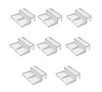 HVRFJXI 8pieces Frameless Aquariums Lid Clip Easy Installation Acrylic for Fishtanks Covers Holder Brackets