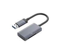 HVRFJXI Aluminum Alloy USB3.0 Card Reader Supporting Both And TFs Cards Fast Speed 5Gbps Transfer Plugs Play LED Indicators And TF Card Reader