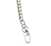 HVRFJXI Bag Chain Strap Width Metal Purse with Buckles Shoulder Replacement Straps for Messenger Camera Fashion Flat