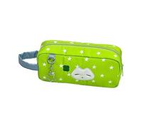 HVRFJXI Big Capacity Nylon Pencil Case with Handle Spacious Compartment Portable Pen Pouches Pencil Bag for Student Teen Adult Trendy Pattern Case