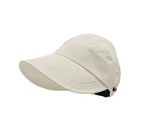 HVRFJXI Breathable Ponytail Hat Women's Sunscreen Hat Adjustable Portable Sun for Running Golfs Beach Travel Sun Visors Beige