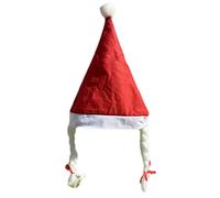HVRFJXI Christmas Red White Hat Old Man Santa Santa Family For Christmas Halloween Activities Holiday Party Hat Brown For Baby Adults Gloves And Scarf For Women Men Kids Dogs
