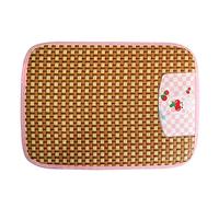 HVRFJXI Dogs Cooling Mat Bed Soft Pads Natural Rattans Sofa Lounger Pet Mattress For Napping Crates Small Medum Large Outdoor Bed Pet Pads Cats