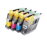 HVRFJXI Extended ABS Cartridges for LC203 LC201 Printers 4-Piece Set Multipurpose Printer Combo
