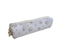 HVRFJXI Floral Canvas Pencil Case Design Spacious Planner for Students Professionals Essentials Single Compartment Pen Owner