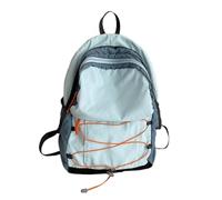 HVRFJXI Functional Contrast Color School Backapck for Student Casual Rucksack with Bungee Cord Perfect and Daily Use