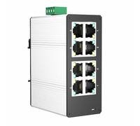 HVRFJXI Hard Aluminum Alloy Gigabit Ethernet Switches 8 Port Industrial Environment Ready Excludes Power Adapter Industrial Networking Switches Gigabit