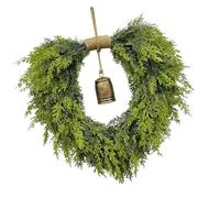 HVRFJXI Long Time Christmas Heart Garlands With Bells Sustainable Holiday Party Decoration Door Hanging Wreath Portable Christmas Classroom Ornament