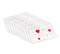 HVRFJXI Pack of 10 Golf Impacts Sticker Ball Strikes Marker for Swing Training with Adhesive Materials & Quickly Feedbacks Club Hit Markers