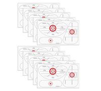 HVRFJXI Pack of 10 Golf Impacts Sticker Ball Strikes Marker for Swing Training with Adhesive Materials & Quickly Feedbacks Club Hit Markers