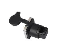 HVRFJXI Panel Rj45 Coupler Module with Locking Mechanism 180/90 Degree Angled Connection Compatible Cat6/cat5e