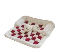 HVRFJXI Pet Lounger Bed with Eggs Foam Bolsters Plush Dog Sofa Mat Easy to Antislip Dogs Sofa Bed Sleep Cushions Pet Bed