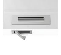 HVRFJXI Recessed Handle Set for Interior Doors Business Use Contemporary Hidden Door Pull Handles Stainless Steel