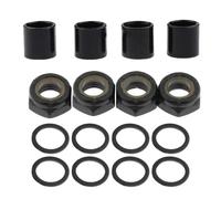 HVRFJXI Repair Nut Set Washers Spacers for Skateboarding Trucks Skateboard Truck Speed Washer Round Metal Standard