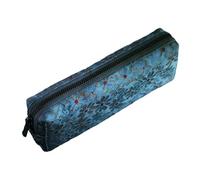 HVRFJXI Retro Floral Embroidery Pencil Case Large Capacity Cotton Linen Pen Pouches for Writing Tool Travel Essential Storage Compact Chinese Theme Pencil Bag