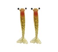 HVRFJXI Soft Silicone Lures Artificial Fishing Baits Lure 9.5cm/11.5cm 6g/10g Shrimp Swimbait Tackle 2pcs Silicone Soft Lures