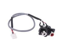 HVRFJXI Sound Input Socket Interfaces Panel Mount Cable 300mm High Clear Signals Transfer for Systems Devices Transmission Cable