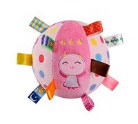 HVRFJXI Squeaky Stuffed Cloth Label Ball Shape Dog Chew Toy Soft Cleaning Massage Supplies Pet Cloth Ball Molar Pet Supplies Interactive For Boredom Intelligence Large Aggressive Chewers Separation