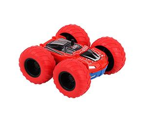 HVRFJXI Toy Pull Back Car Big Tire Four-wheel Drive for Boys and Girls Double-sided Friction Power Vehicles