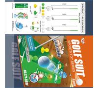 HVRFJXI Transportable Golfing Play Three Wheeled Children Highlighting Identity Coming Back Globes and Compact Storage for Ankle Chain Indoor Entertainment Educational Golfing Set