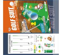 HVRFJXI Transportable Golfing Play Three Wheeled Children Highlighting Identity Coming Back Globes and Compact Storage for Ankle Chain Indoor Entertainment Educational Golfing Set