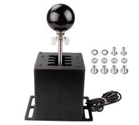 HVRFJXI Usb Simulator Shifter Racing Games H Gear Aluminum Alloy Easy Compact Compatible for G27 G29 T300