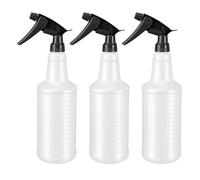 HVRQYY Spray Bottles 750ml Plastic Water Spray Bottle 3 Pack Plant Mister Sprayer Bottles Hand Trigger Empty Bottle for Home Cleaning Gardening