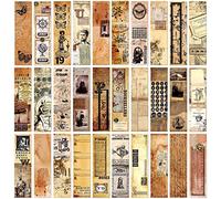 HVSWLY Vintage Style Bookmarks, 30PCS Paper Bookmarks for Men Women Teens Book Lovers, Retro Butterfly Bookmark Set for Reading (Space and Time Impression Museum Series)