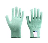 HVSYVVSRL Cut Resistant Gloves Level 5 Safety Work For Cutting Meating Shucking Fishing Gardening Kitchen Comfortable Fit(Green,XXL)