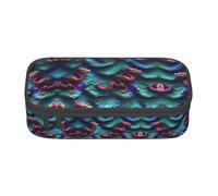 HVTTIOR 3D Large Capacity Pencil Case Magic Dragon Scales Essential Pencil Case 8.3 x 2 x 3.7 Inches Functional Pouch for Women