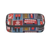 HVTTIOR England Symbols Print Essential Large Capacity Pencil Case 8.3 x 2 x 3.7 Inches Functional Bag for Women