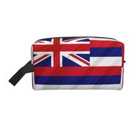 HVTTIOR Flag of Hawaii American Print Toiletries Makeup and Daily Essentials Large Capacity Zippered Storage Travel Bag