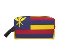 HVTTIOR Flag of the Kingdom of Hawaii Print Toiletries Makeup and Daily Essentials Large Capacity Zippered Storage Travel Bag, White, One Size