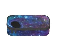 HVTTIOR Galaxy Print Essential Large Capacity Pencil Case 8.3 x 2 x 3.7 Inches Functional Bag for Women