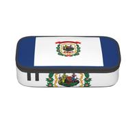 HVTTIOR West Virginia state flag Print Essential Large Capacity Pencil Case 8.3 x 2 x 3.7 Inches Functional Bag for Women
