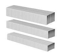 HW HAMWOO 18 Gauge 3000PCS,1/4" Narrow Crown Staples (1/2",3/4",1"),18GA Nail Gun Nails Assorted, Suitable for Most Brand of 18 Gauge Pneumatic and Electric Brad Nailer (Silver)