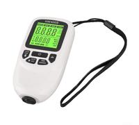 HW400S Coating Thickness Gauge for Metal, 0-2000µm ±3%, 3 Units µm/mm/mil, Auto Detection FE/NFE, Statistics 50 Datasets, for Industry & Automotive, Black (White)