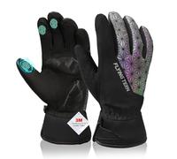 HWAEYEM Winter Gloves for Men - Adult Snow Gloves - Waterproof Snowboard & Skiing Gloves - Insulated Gloves, 3M Thinsulate Warm Touchscreen Cold Weather for Outdoor Use