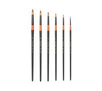 HWAHONG Artist Watercolor Paint Brush700R, Round Brush_Set of 6 Brushes
