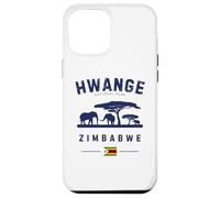 Hwange National Park Zimbabwe Flag Elephants Safari Case for iPhone 12 Pro Max